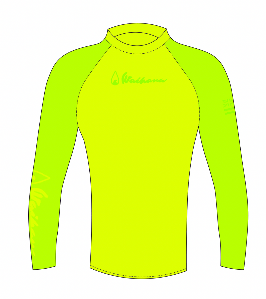 Rashguard à manches longues pour enfants au citron vert 
