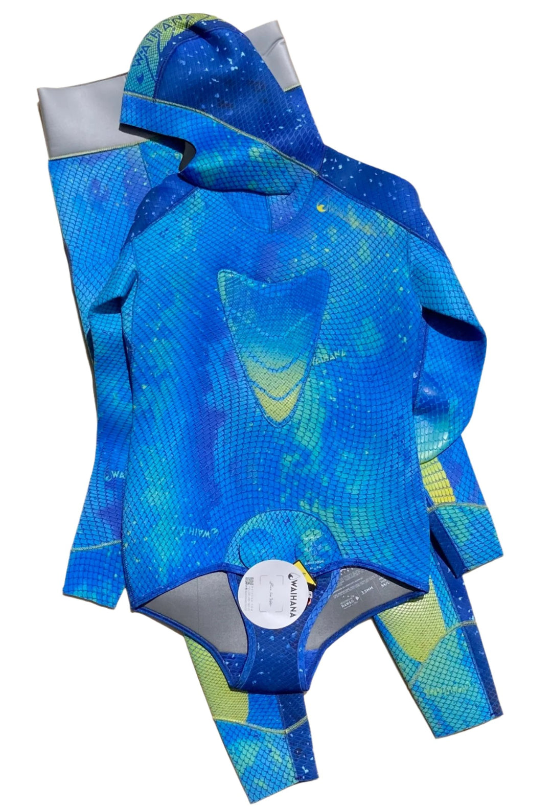 Men's Kajiki Blue Wetsuit - L - 3.5mm (COMPLETE SET)