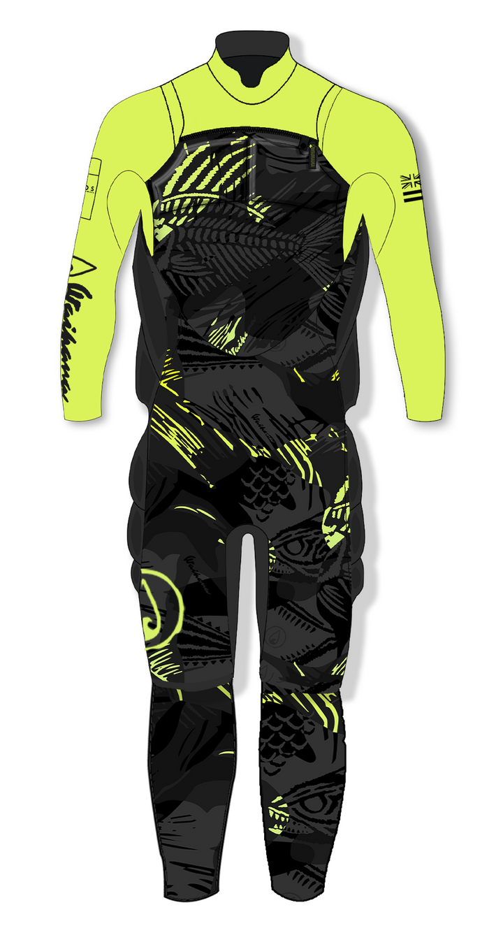 Défroisseur vapeur 5/4 à effet arêtes de poisson pour homme, citron vert