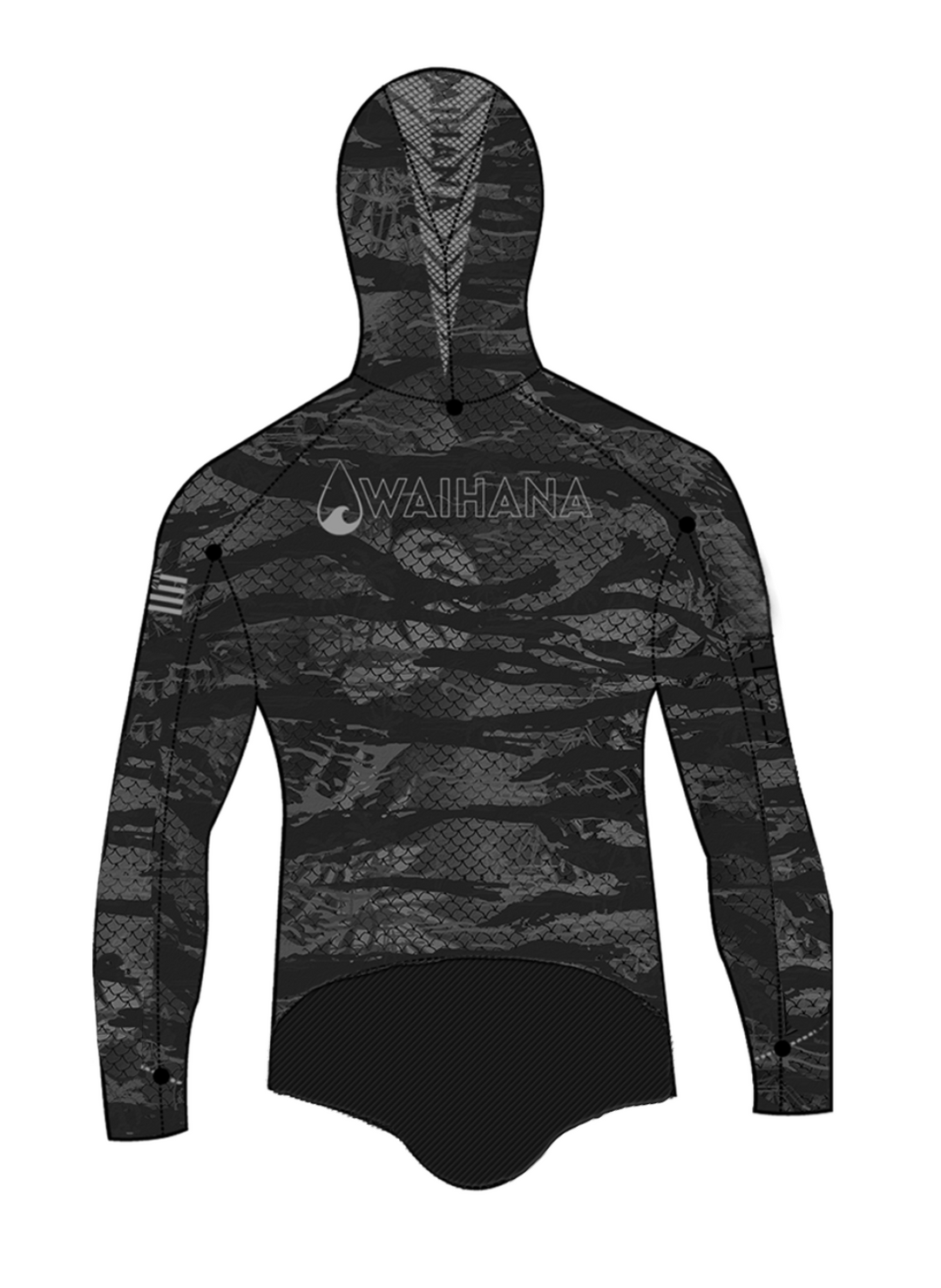 Combinaison Tropicam Black 7,5 mm pour homme