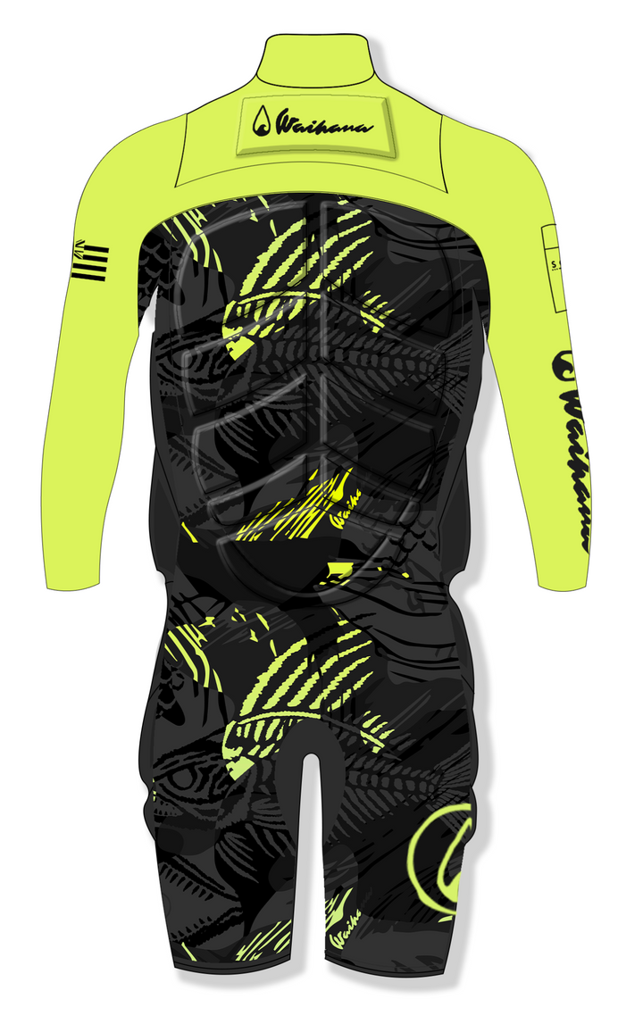 Combinaison de printemps à imprimé arêtes de poisson citron vert pour homme