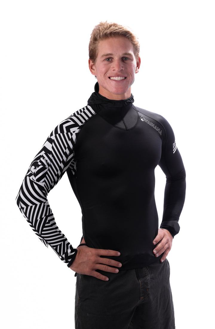 Rashguard de surf à capuche - Marron