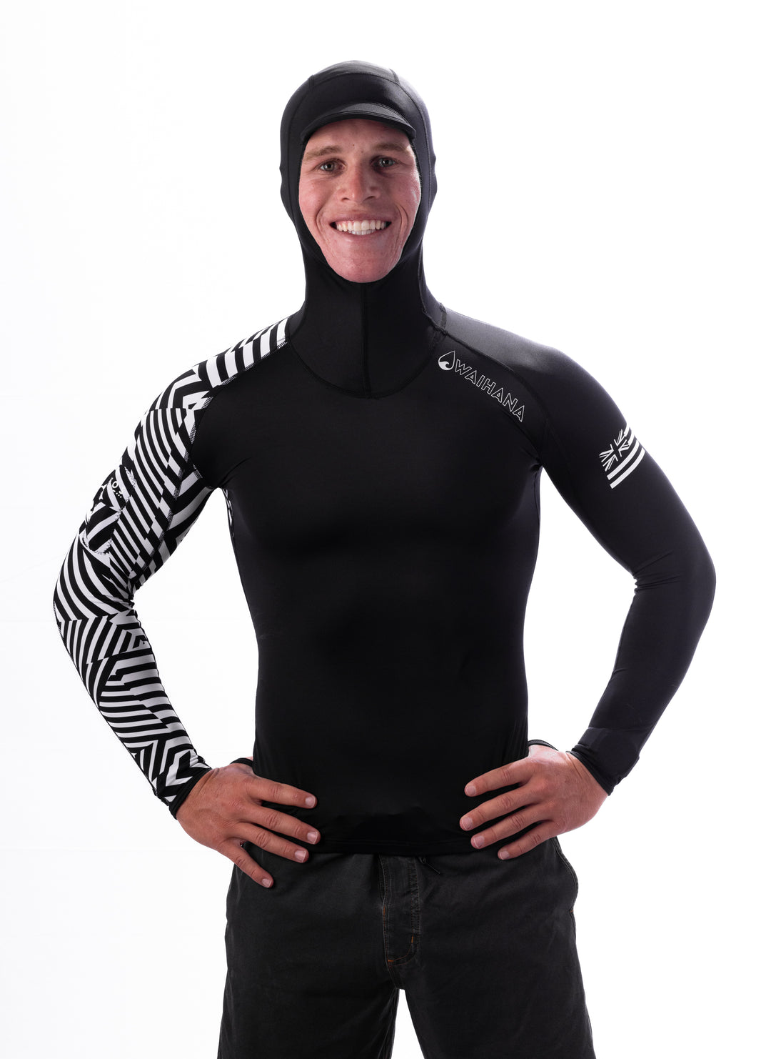 Rashguard de surf à capuche - Marron