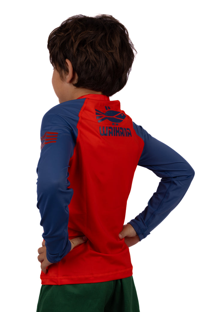 Children's Red Long Sleeve Rashguard