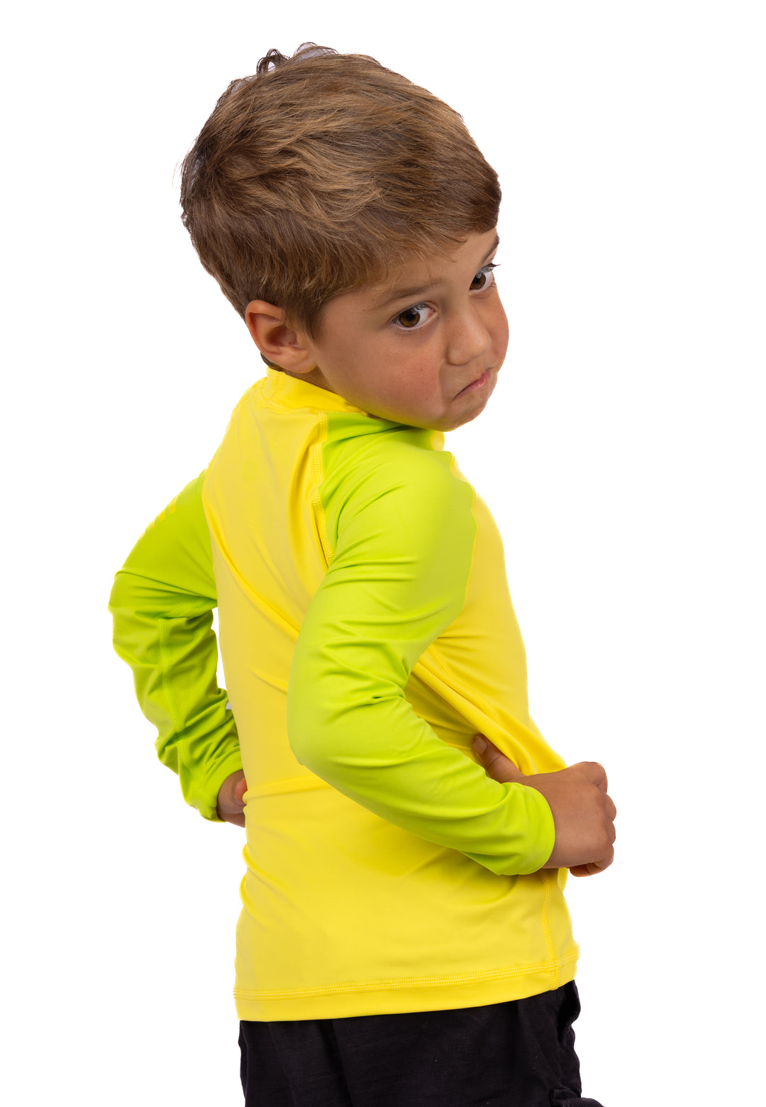 Children's Yellow Long Sleeve Rashguard