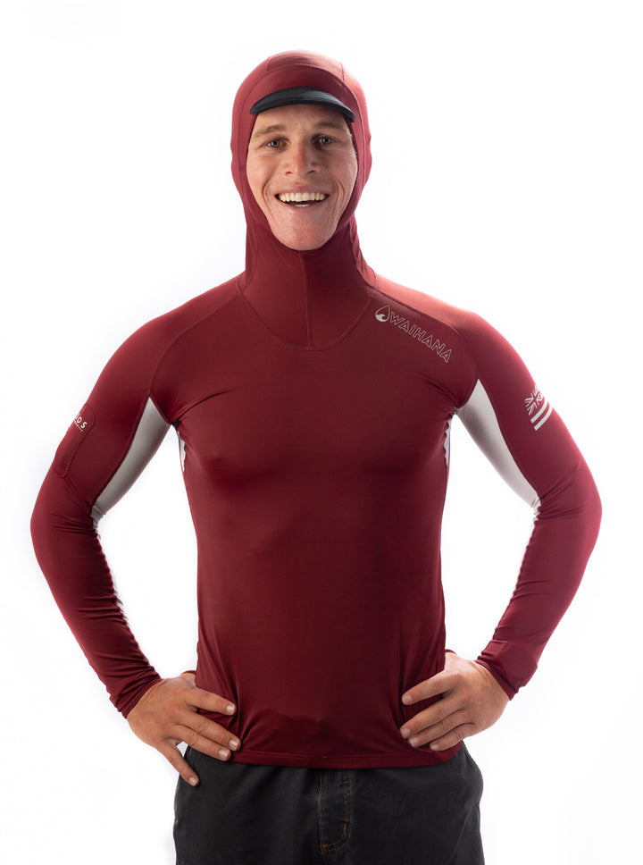 Rashguard de surf à capuche - Marron