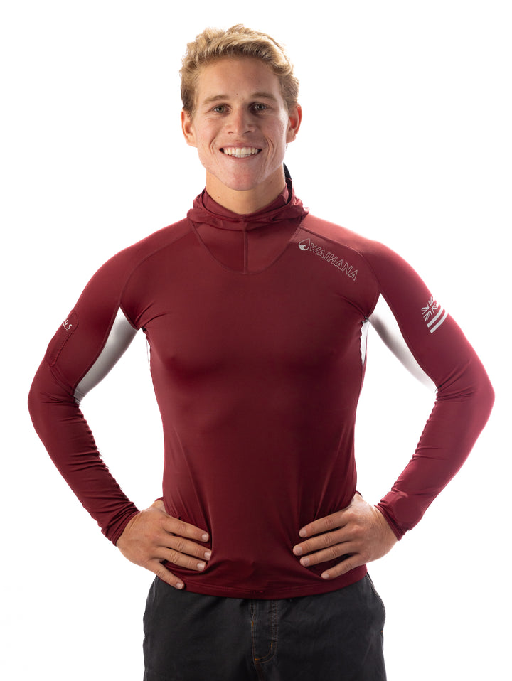 Rashguard de surf à capuche - Marron