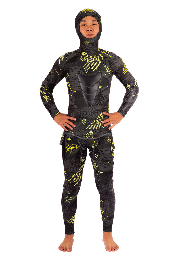 Men’s Lime Fishbone Spearfishing 3.5mm Wetsuit