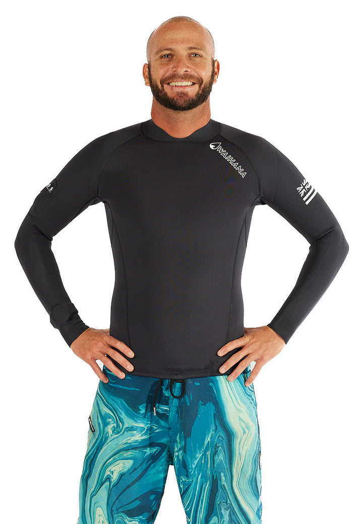 Haut de surf zippé à l'arrière pour homme
